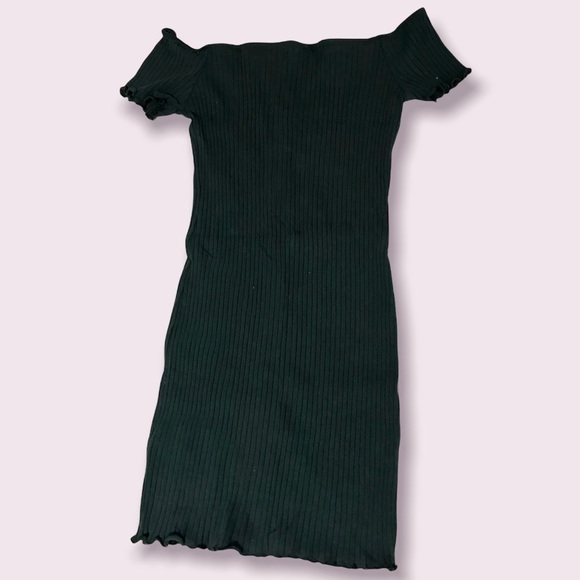 👗3/$20.00 SALE‼️ Heart & Hips Women’s Dark Green Off shoulder minidress size L - Picture 5 of 8